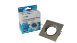 Ceiling lighting point fitting ELAR cast square adjustable satin